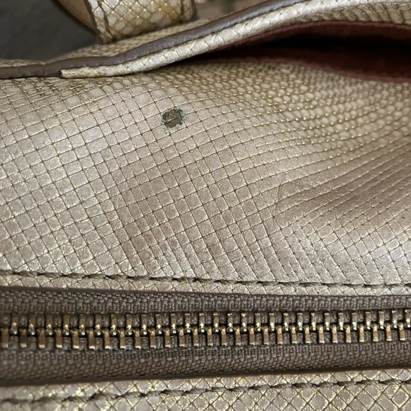 Gold Fossil Sydney Crossbody Satchel - Picture 4 of 7